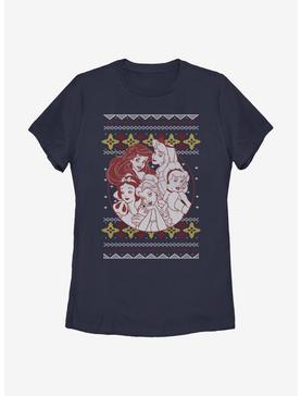 Disney Princess Christmas Pattern Womens T-Shirt, , hi-res
