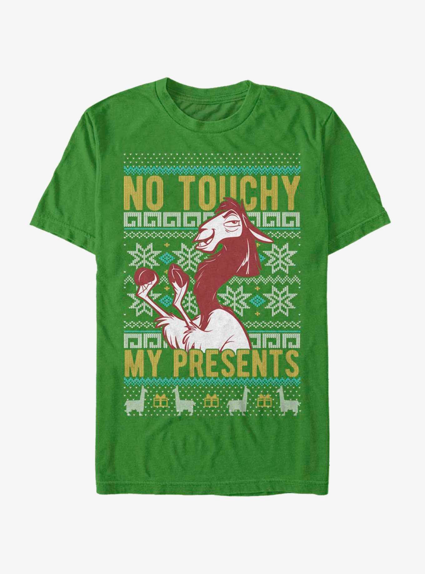 Disney The Emperor's New Groove No Touchy Christmas Pattern T-Shirt, , hi-res