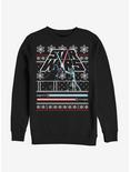 Star Wars Holiday Face Off Christmas Pattern Sweatshirt, BLACK, hi-res