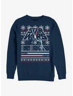 Star Wars Holiday Face Off Christmas Pattern Sweatshirt, , hi-res