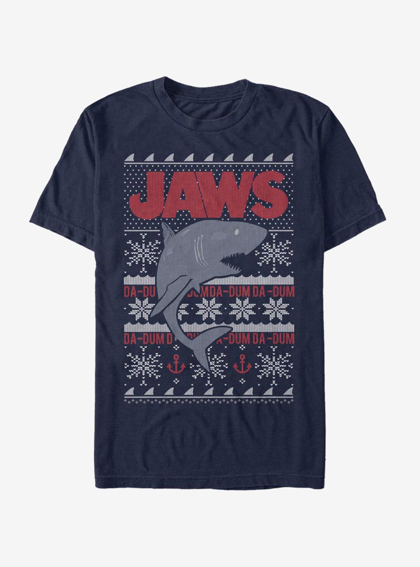 Jaws Christmas Pattern T-Shirt, , hi-res