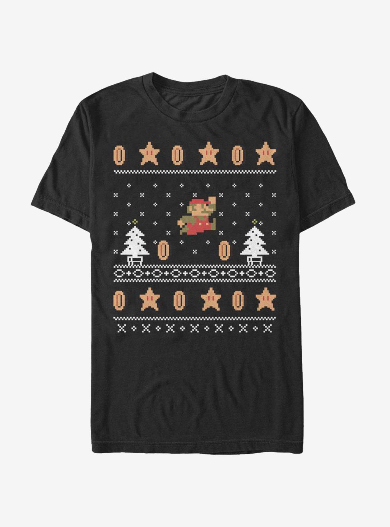 Nintendo Super Mario Christmas Mario T-Shirt, , hi-res