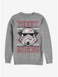 Star Wars Sith Christmas Pattern Sweatshirt, ATH HTR, hi-res