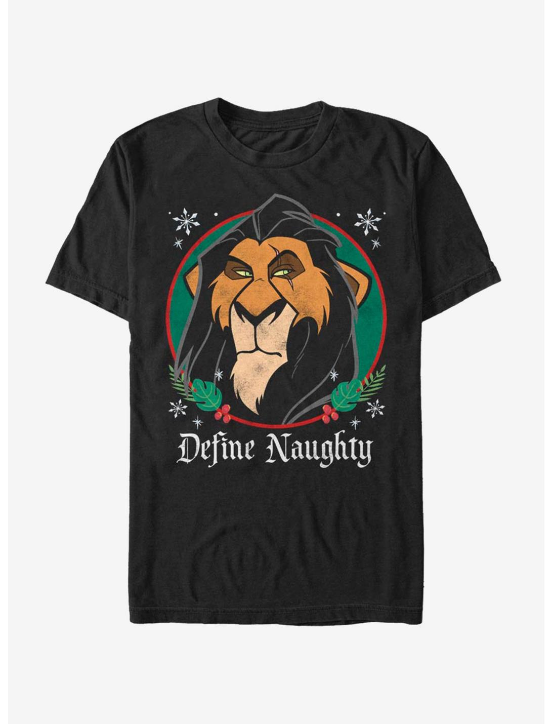 Disney The Lion King Scar Define Naughty T-Shirt, BLACK, hi-res