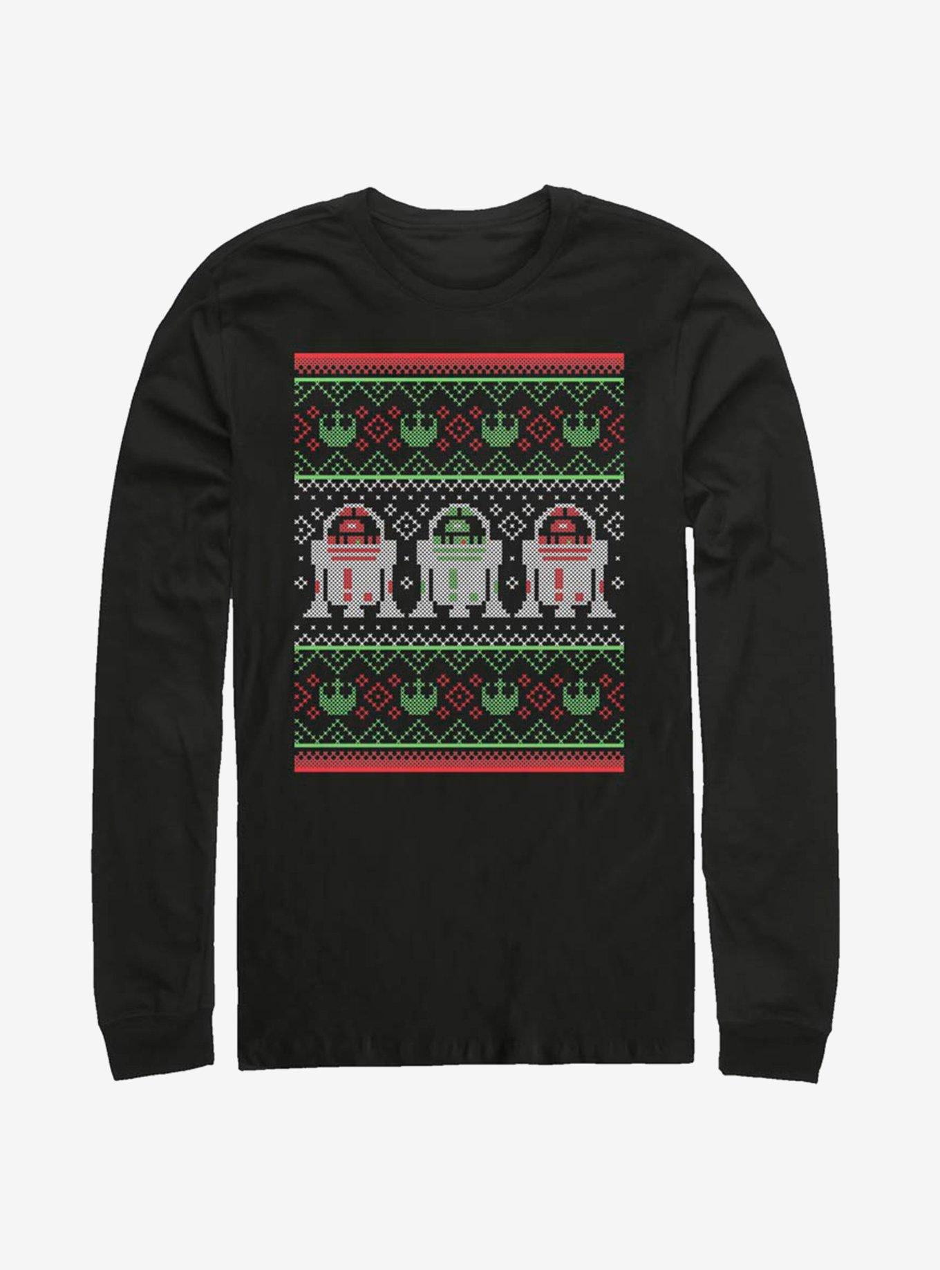 Star Wars Christmas Units Long-Sleeve T-Shirt, BLACK, hi-res