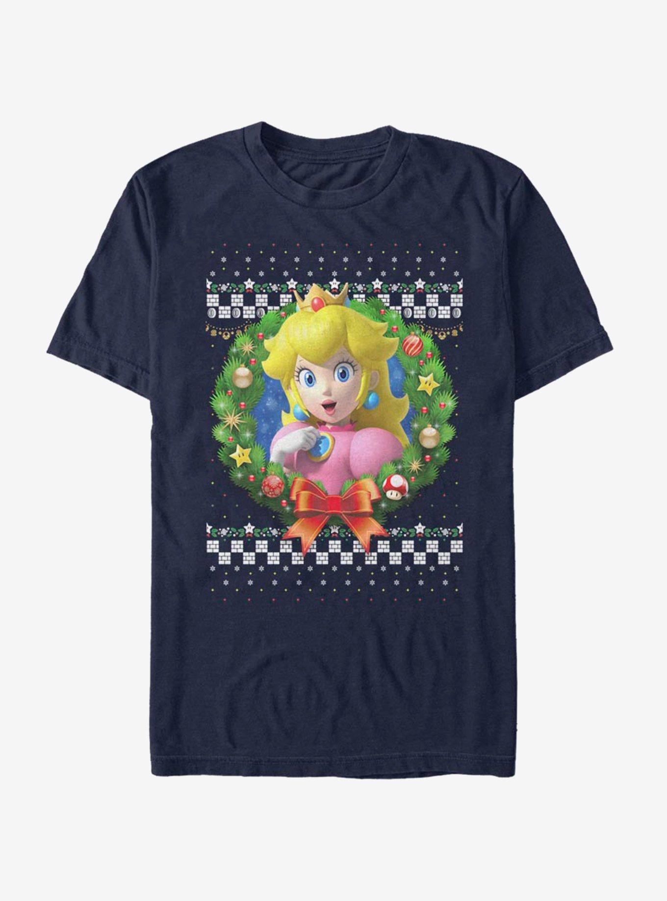Nintendo Super Mario Wreath Princess Peach 3D T-Shirt, , hi-res