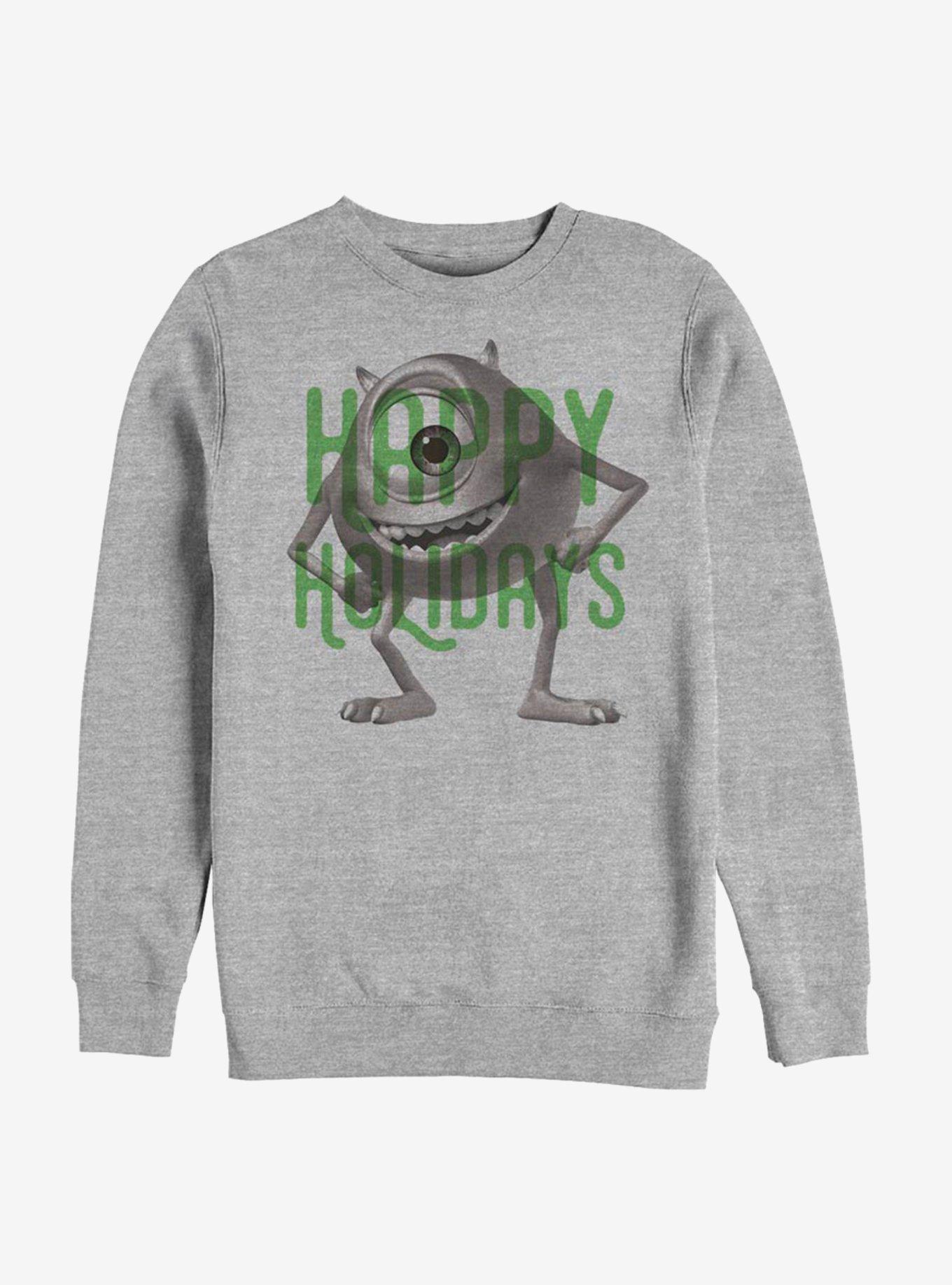 Disney Pixar Monsters, Inc. Mike Happy Holidays Sweatshirt, , hi-res