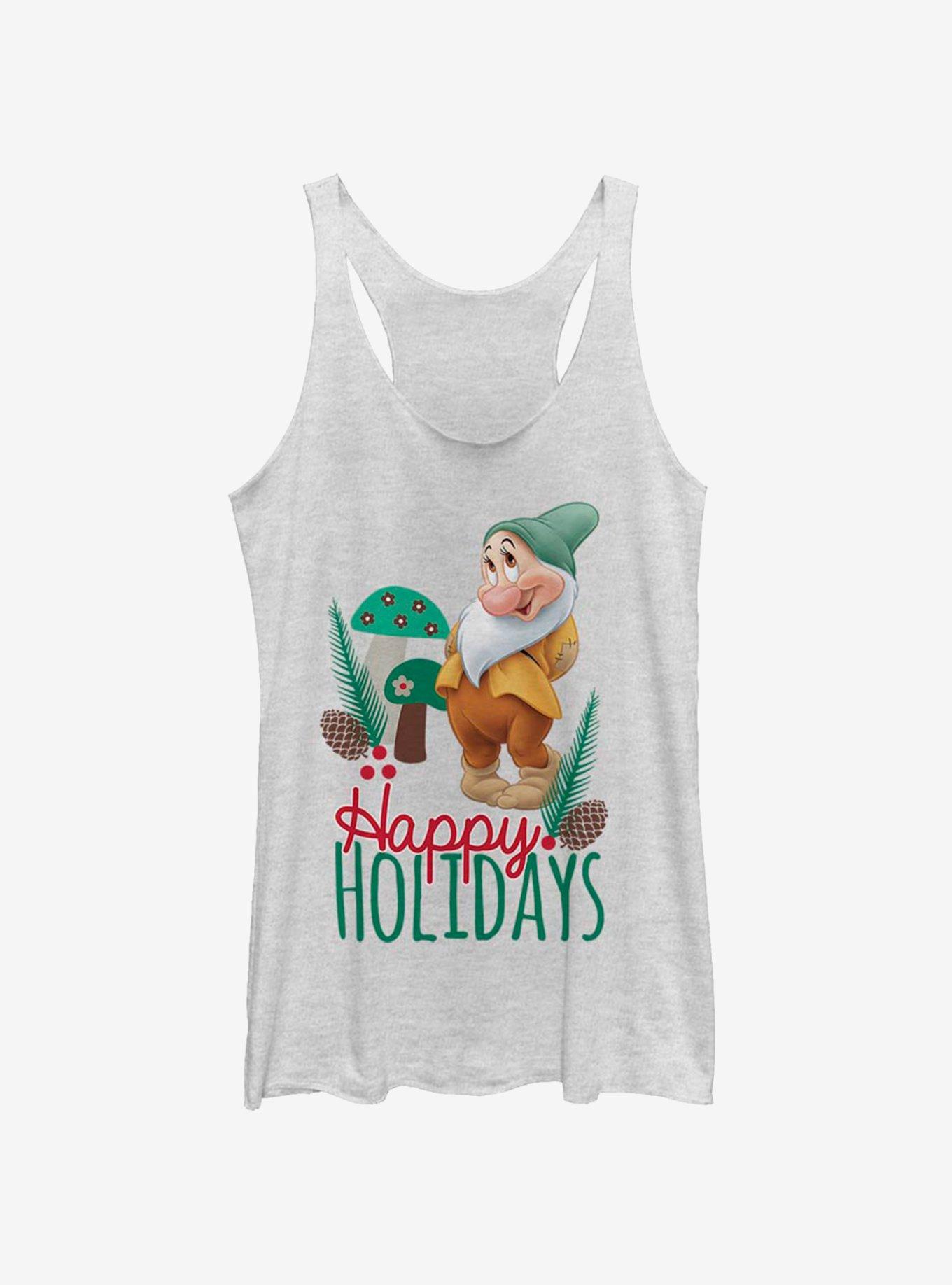 Disney Snow White Bashful Christmas Womens Tank Top, , hi-res