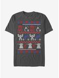 Star Wars Hoth Christmas Pattern T-Shirt, CHARCOAL, hi-res