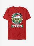 Star Wars Merry Yoda Grandpa T-Shirt, RED, hi-res