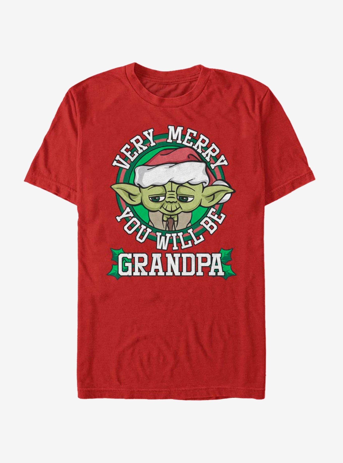 Star Wars Merry Yoda Grandpa T-Shirt, , hi-res