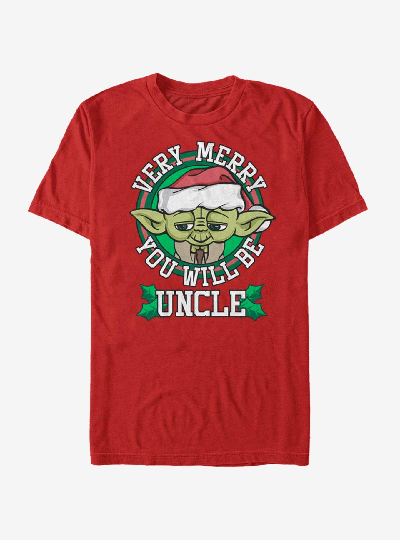 Star Wars Merry Yoda Uncle T-Shirt, , hi-res