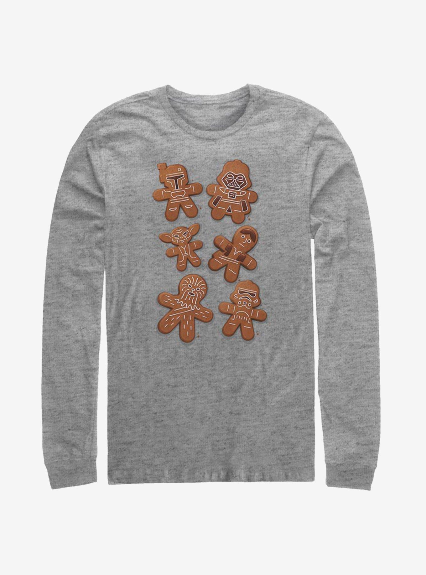 Star Wars Gingerbread Wars Long-Sleeve T-Shirt, ATH HTR, hi-res