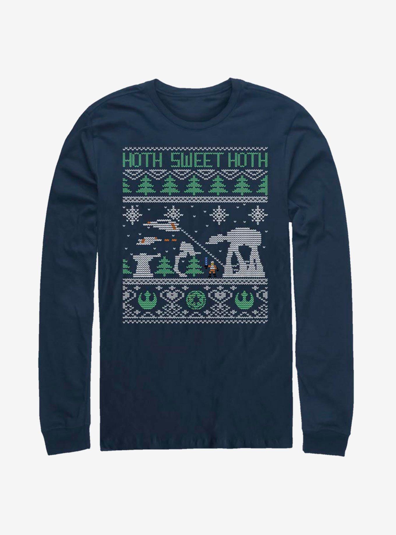 Star Wars Christmas Pattern Long-Sleeve T-Shirt, , hi-res