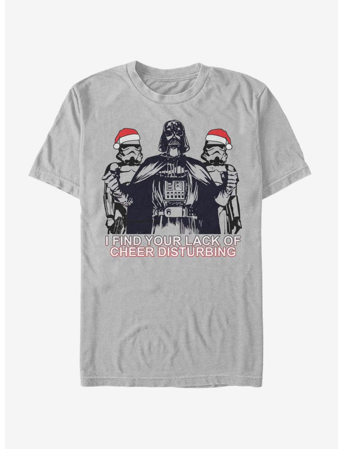 Star Wars Lack Of Cheer Disturbing T-Shirt, SILVER, hi-res