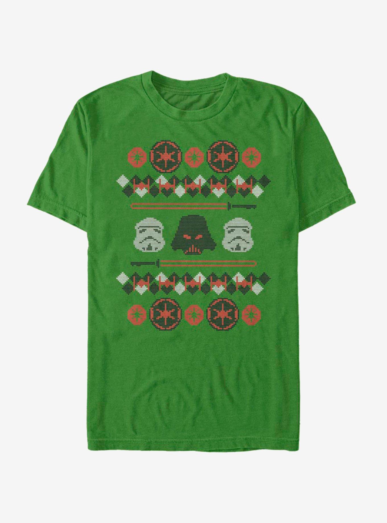 Star Wars Empire Christmas Pattern T-Shirt, , hi-res