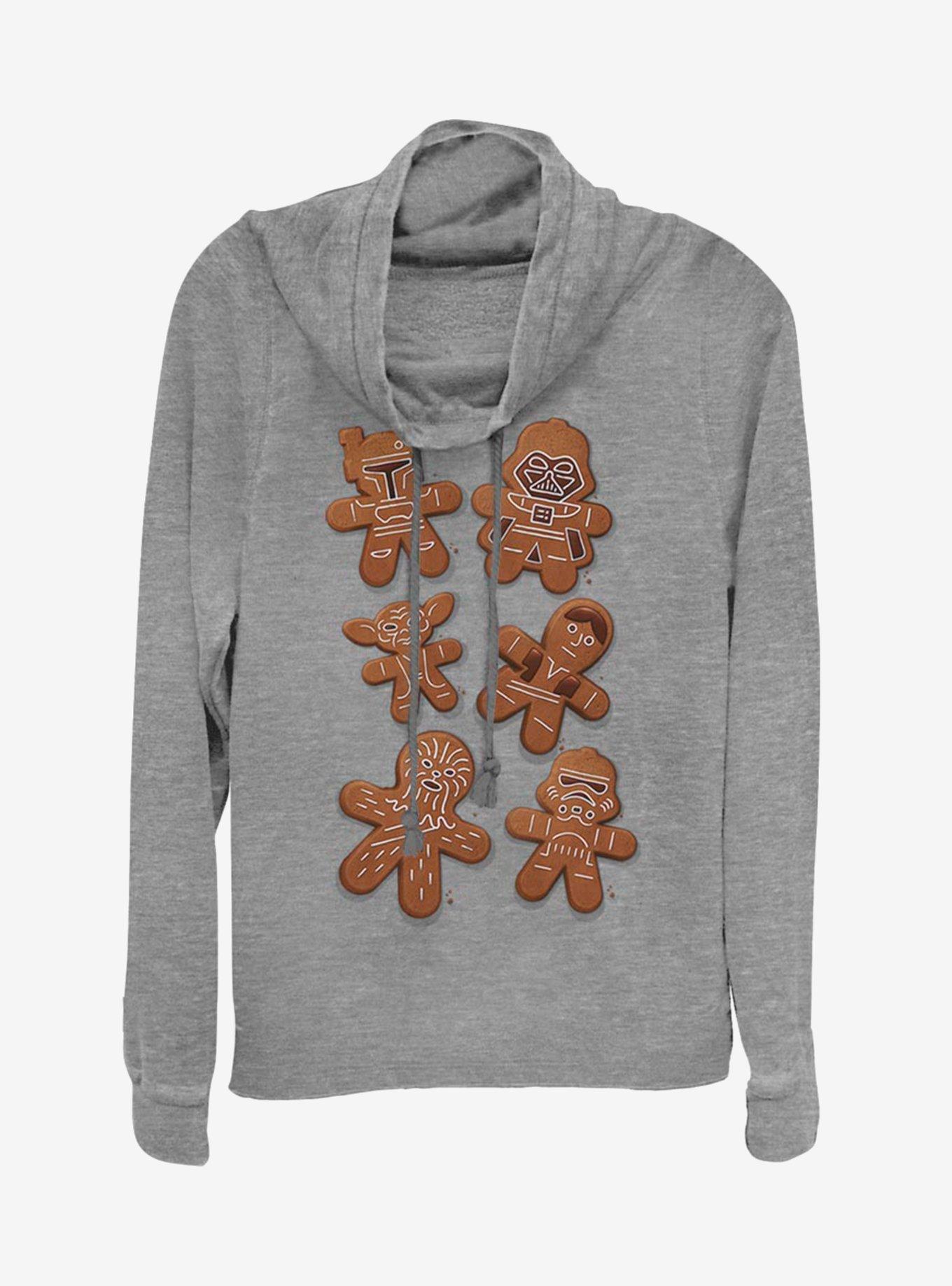 Star Wars Gingerbread Wars Cowlneck Long-Sleeve Womens Top, , hi-res