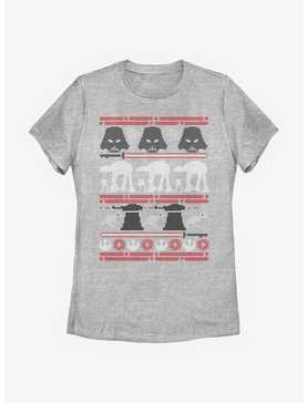 Star Wars Hoth Battle Christmas Pattern Womens T-Shirt, , hi-res