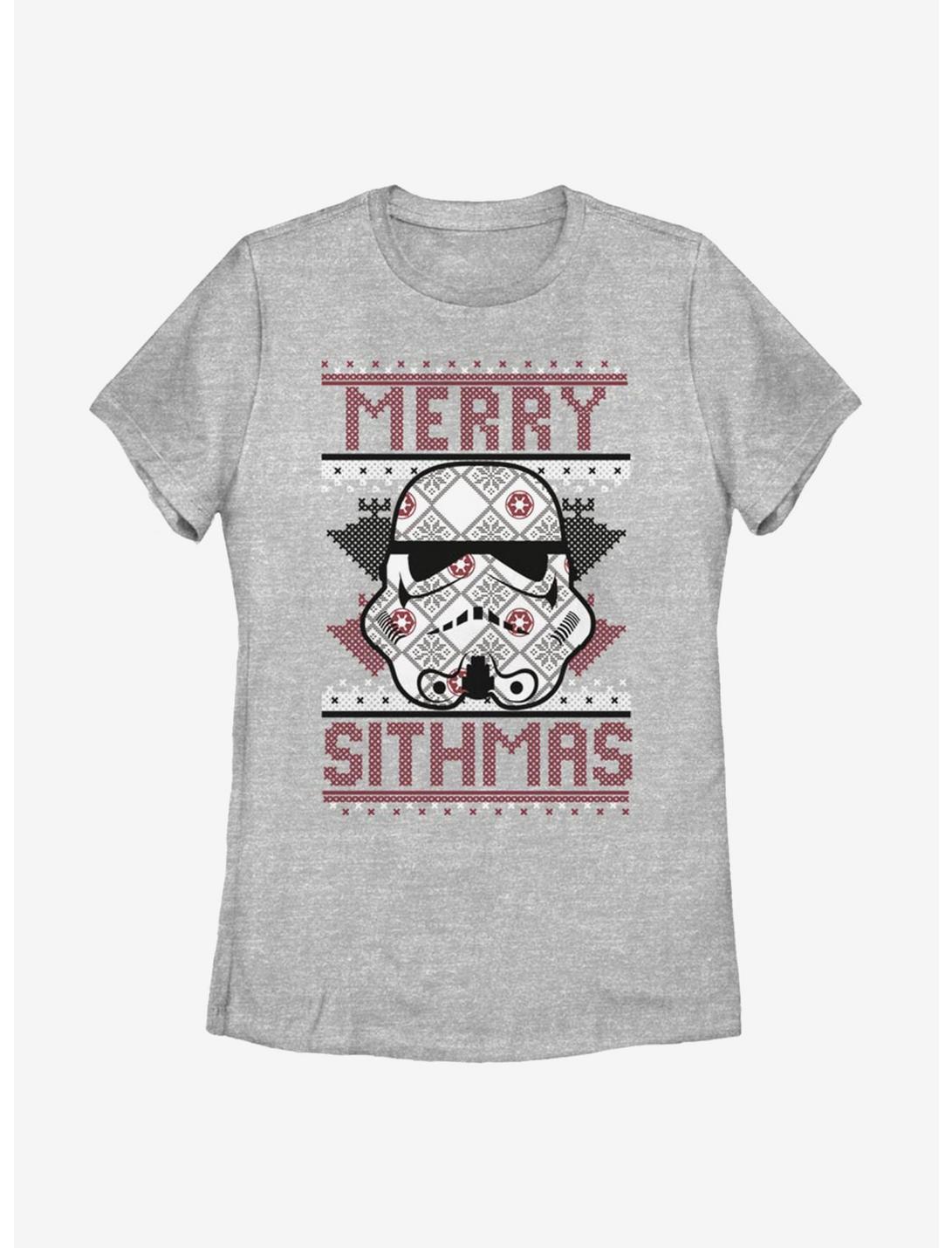Star Wars Sith Christmas Pattern Womens T-Shirt, ATH HTR, hi-res
