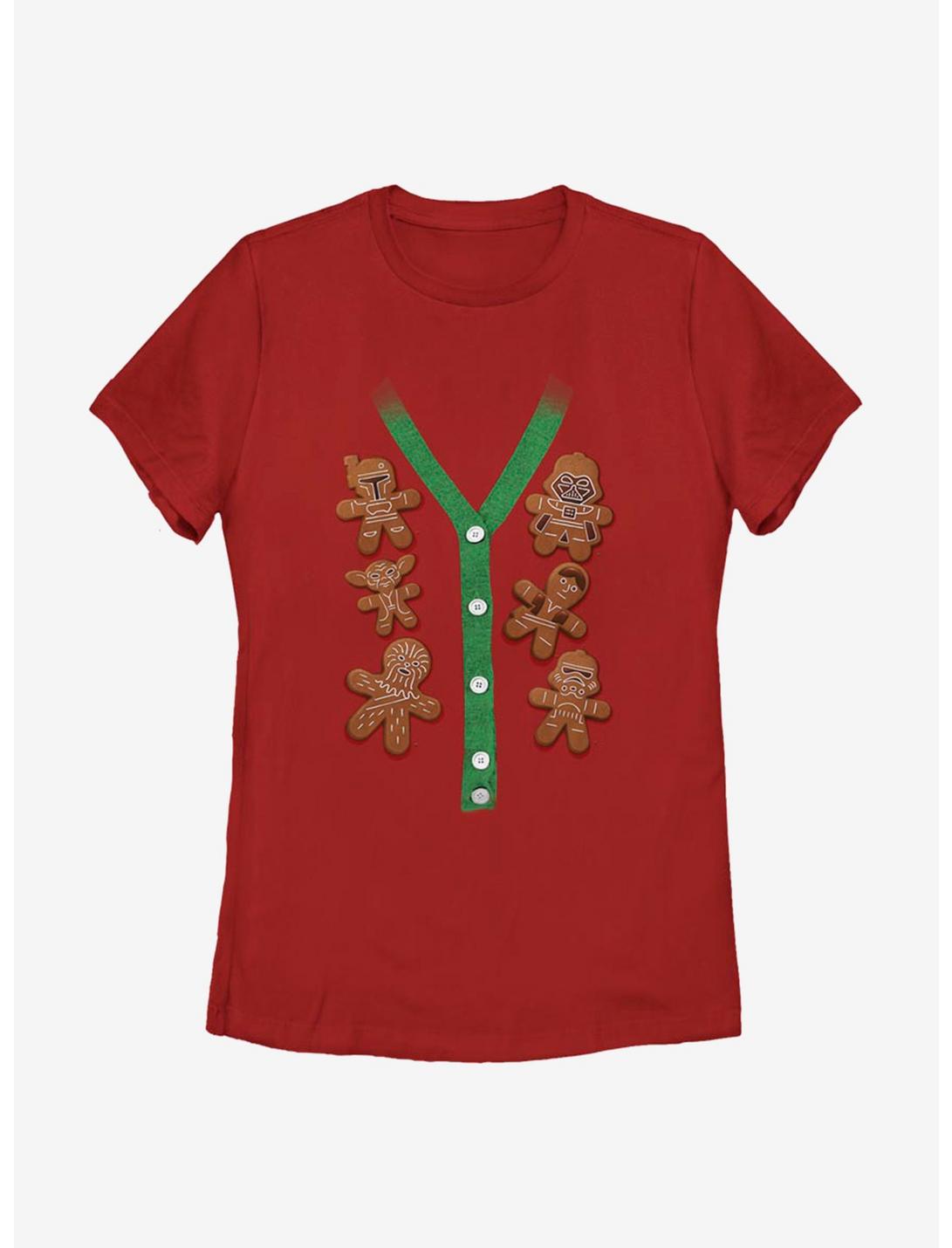 Star Wars Christmas Cookies Womens T-Shirt, RED, hi-res
