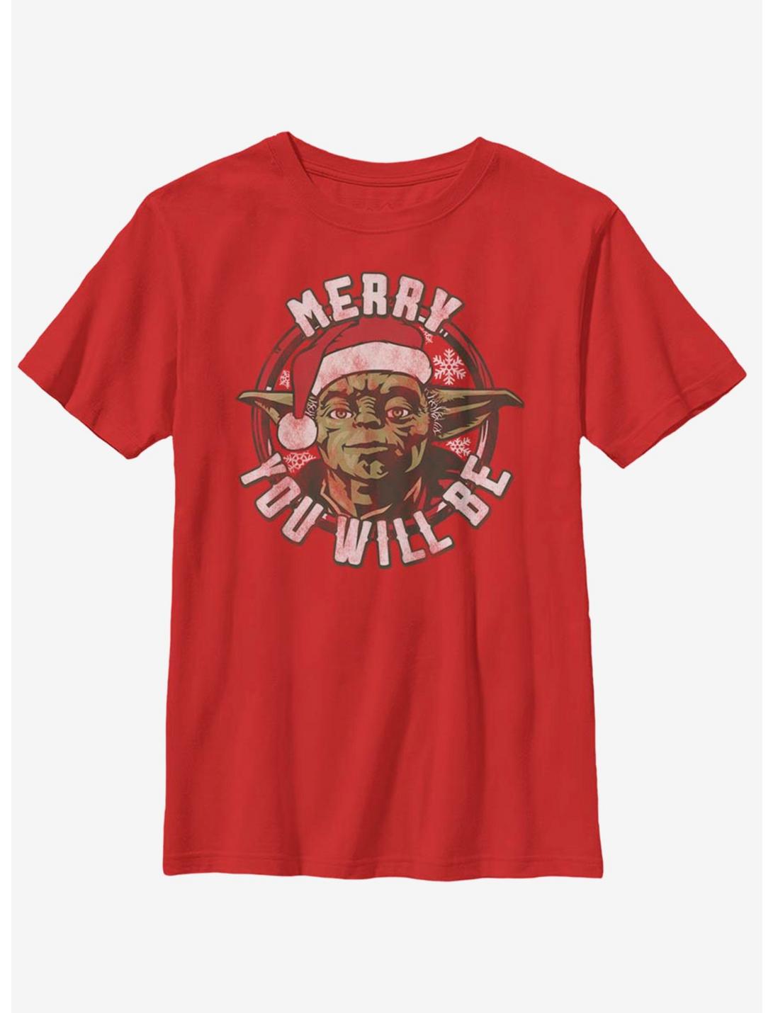 Star Wars Yoda Believe You Must Youth T-Shirt, RED, hi-res