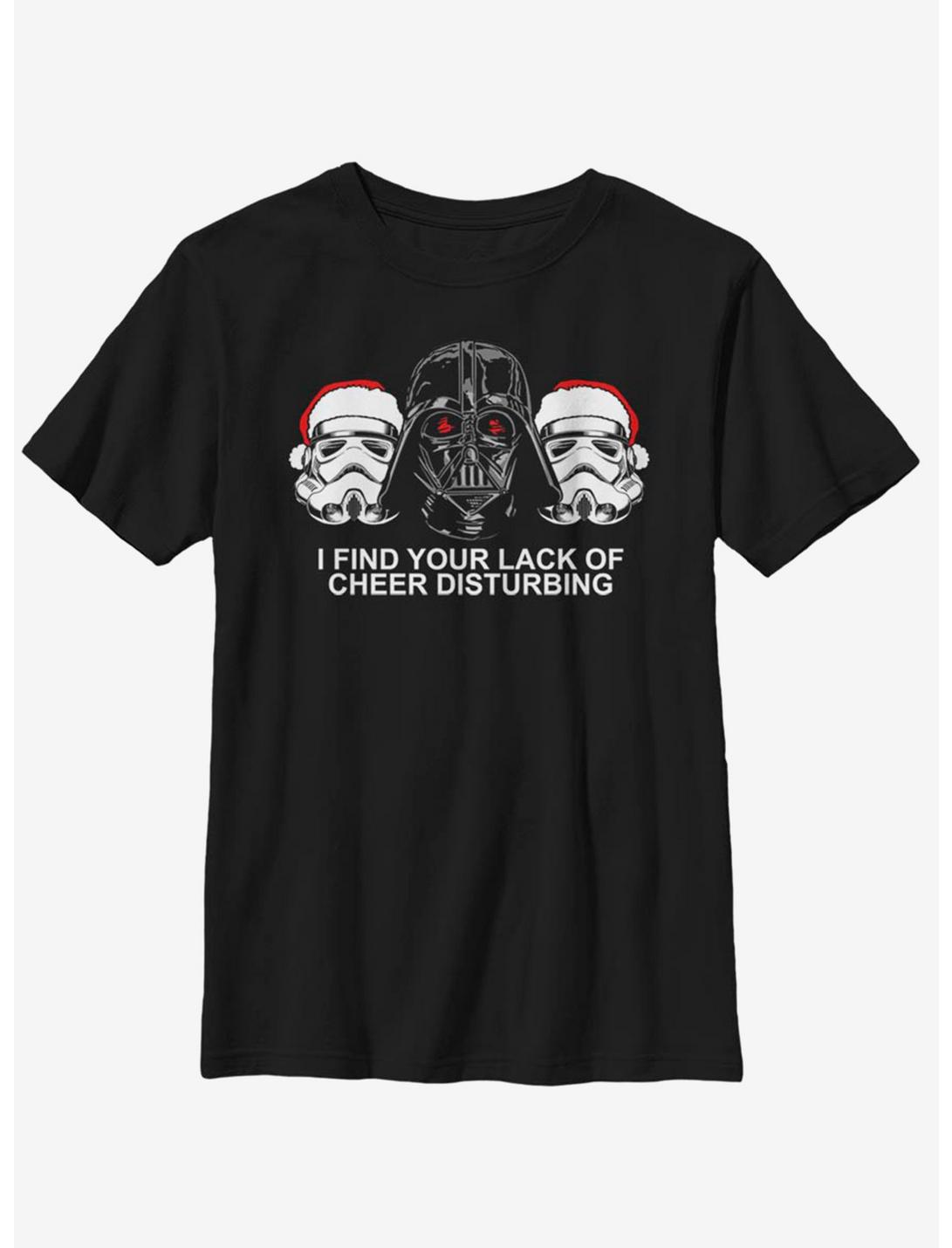 Star Wars Lack Of Cheer Youth T-Shirt, BLACK, hi-res