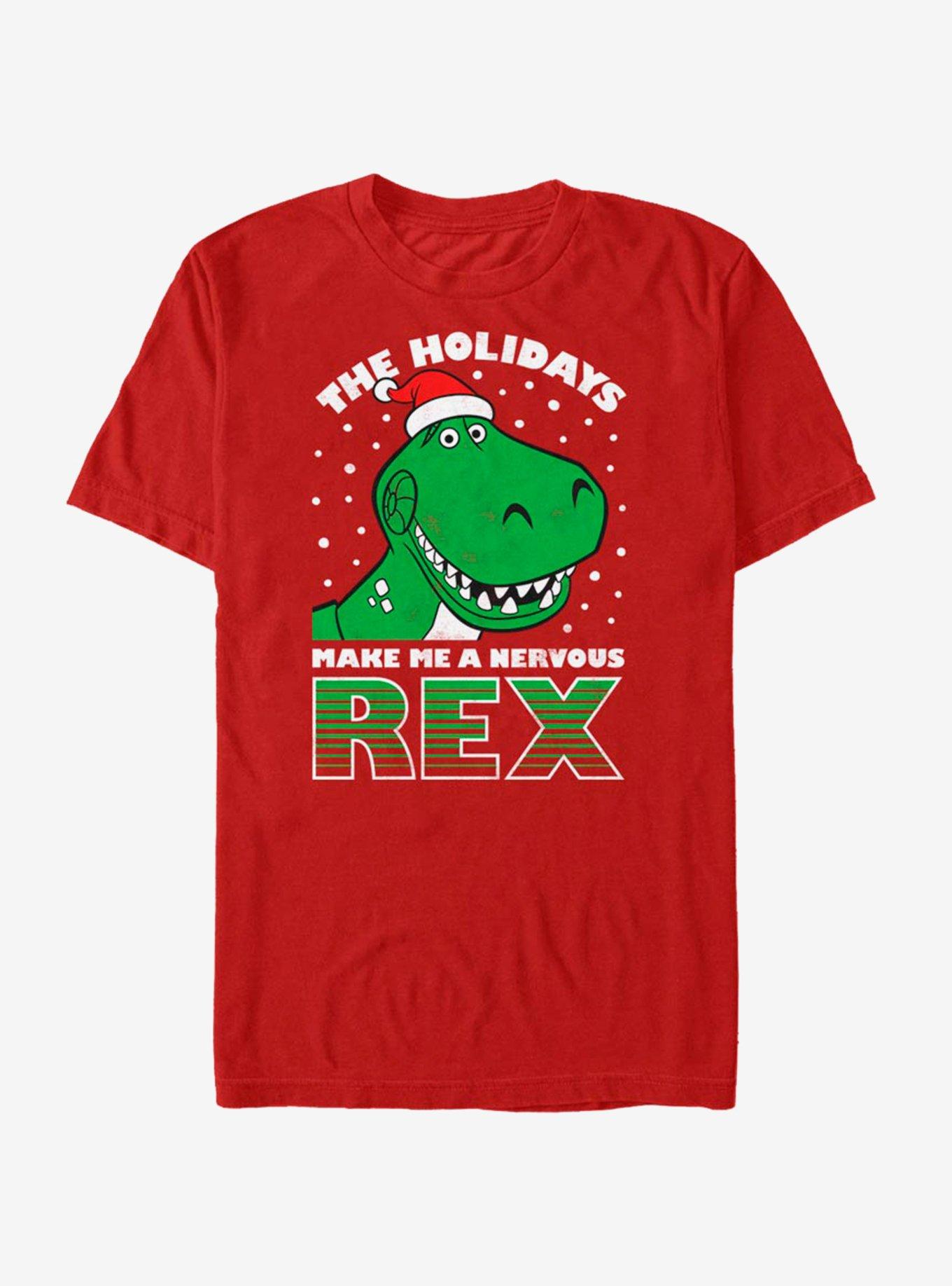 Disney Pixar Toy Story Holiday Rex T-Shirt, RED, hi-res