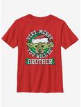 Star Wars Merry Yoda Brother Youth T-Shirt, RED, hi-res