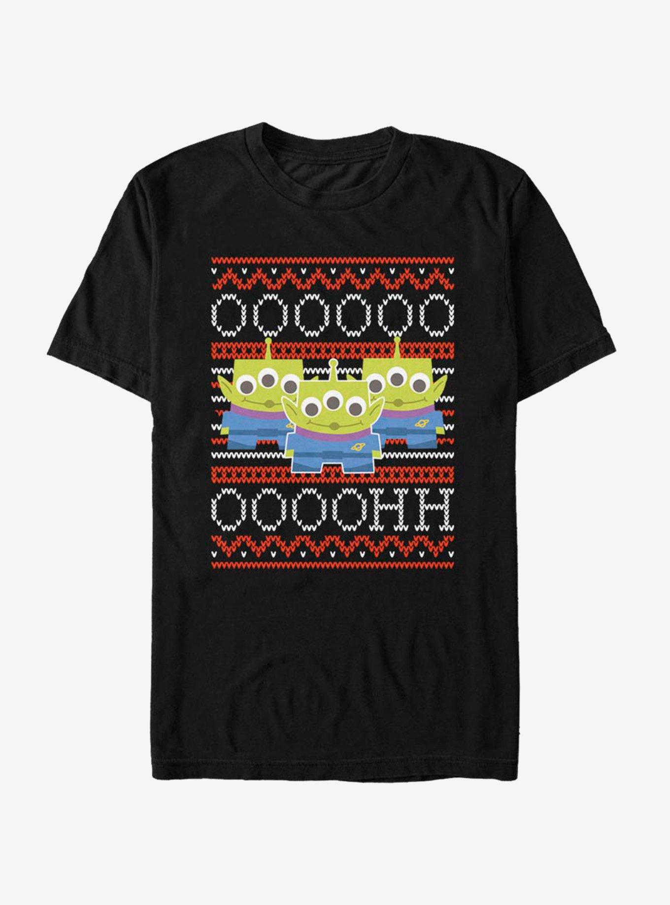 Disney Pixar Toy Story Alien Ooh Christmas Pattern T-Shirt, , hi-res