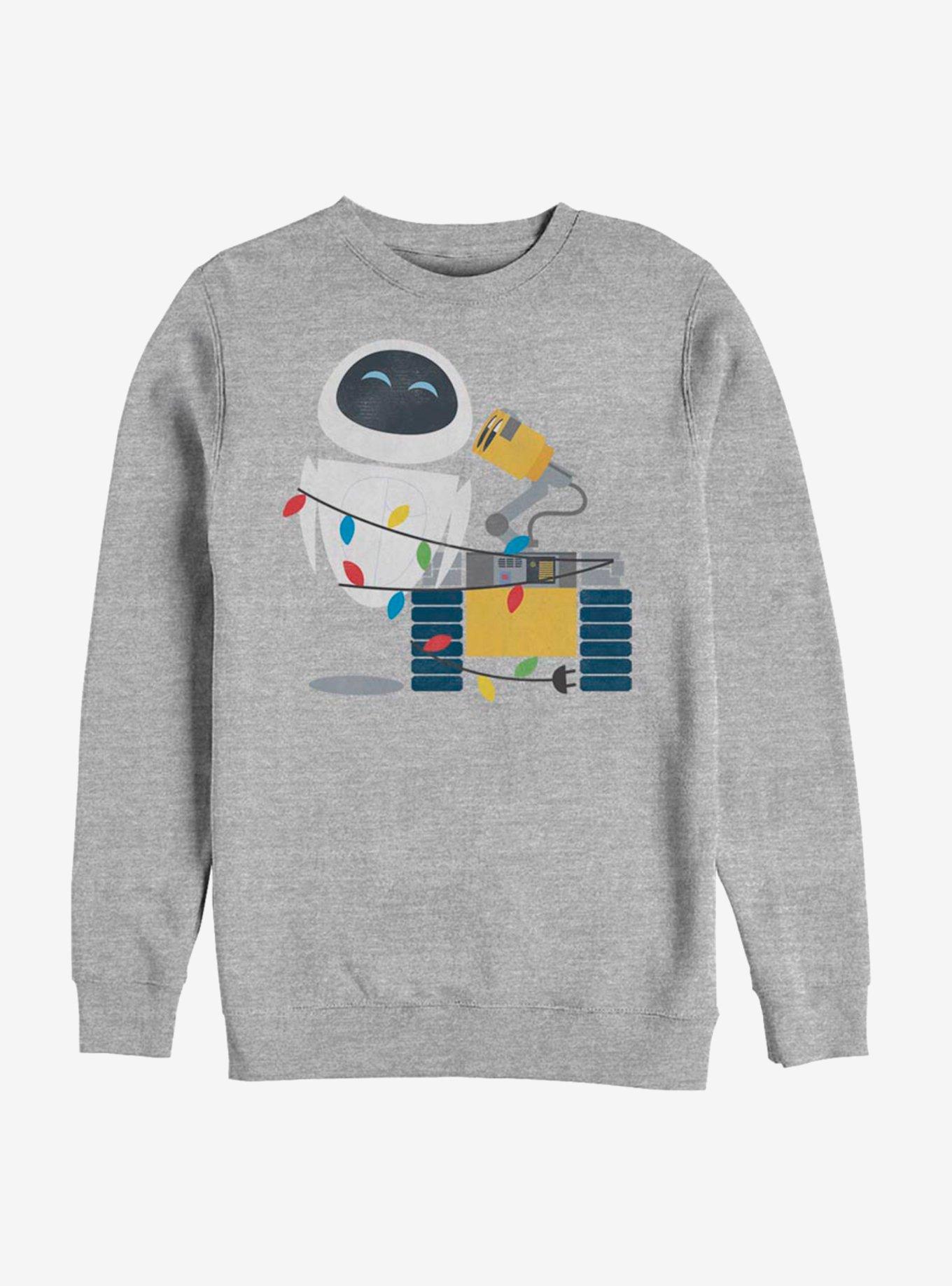 Disney Pixar WALL-E Robot Love Holiday Sweatshirt, ATH HTR, hi-res