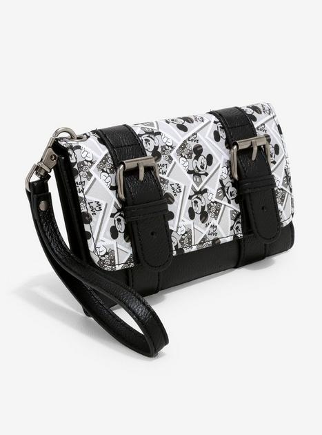 Loungefly Disney Mickey Mouse Black & White Photo Flap Wallet | Hot Topic