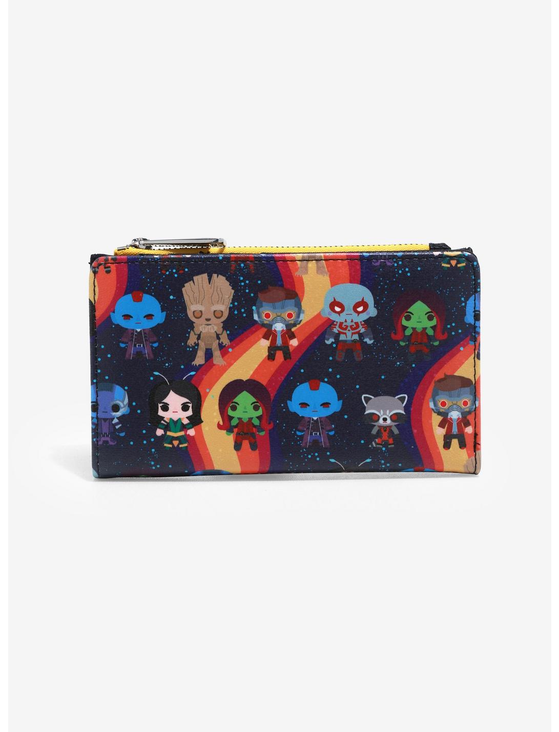 Loungefly Marvel Guardians Of The Galaxy Chibi Flap Wallet, , hi-res