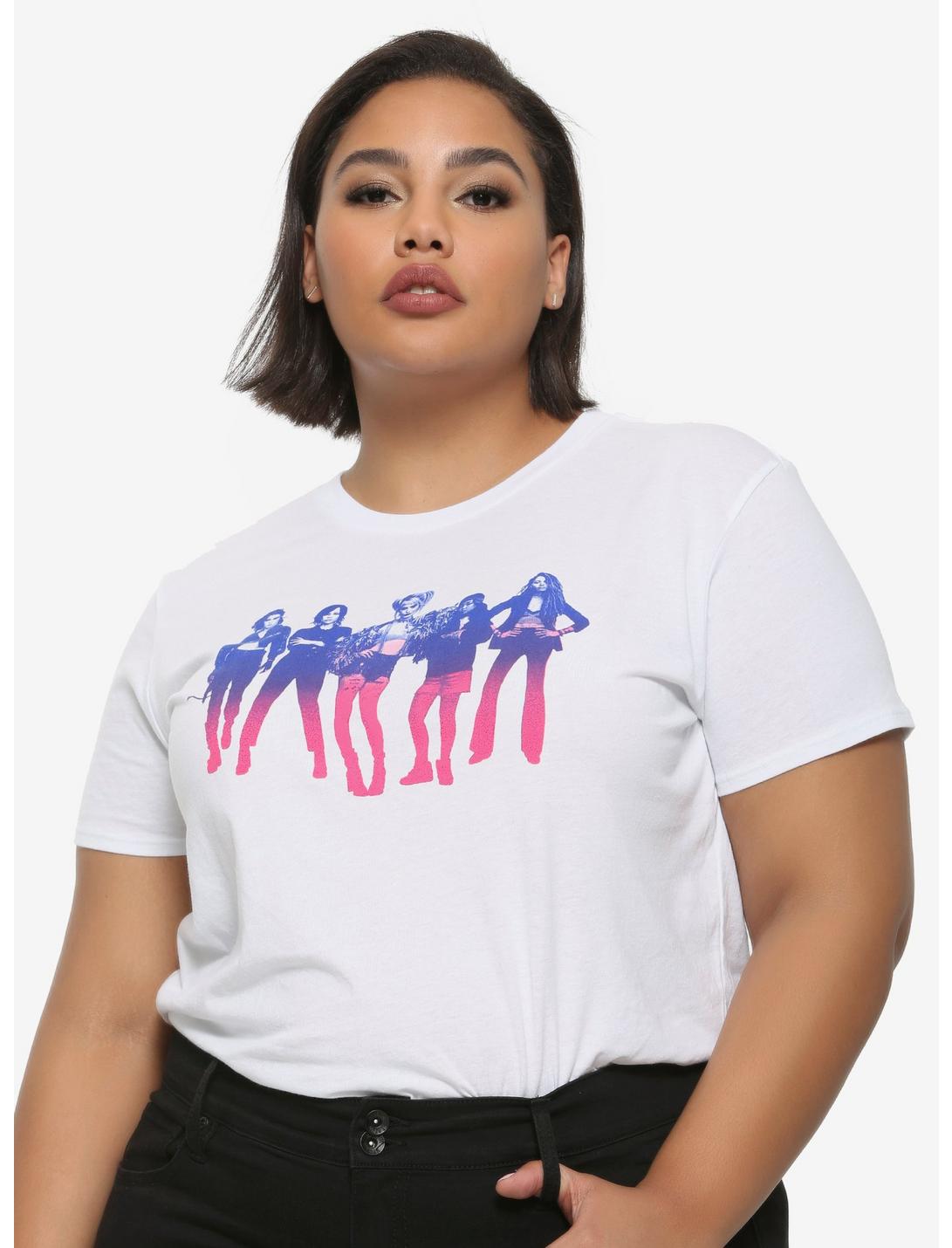 DC Comics Birds Of Prey Ombre Ladies Line-Up Girls T-Shirt Plus Size, MULTI, hi-res