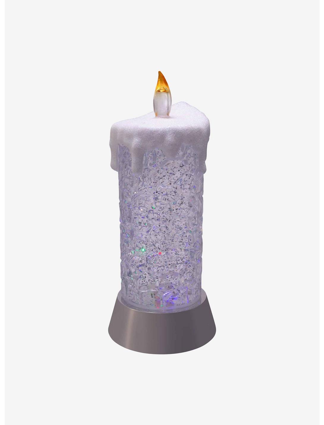 Color Changing Snowing Candle, , hi-res