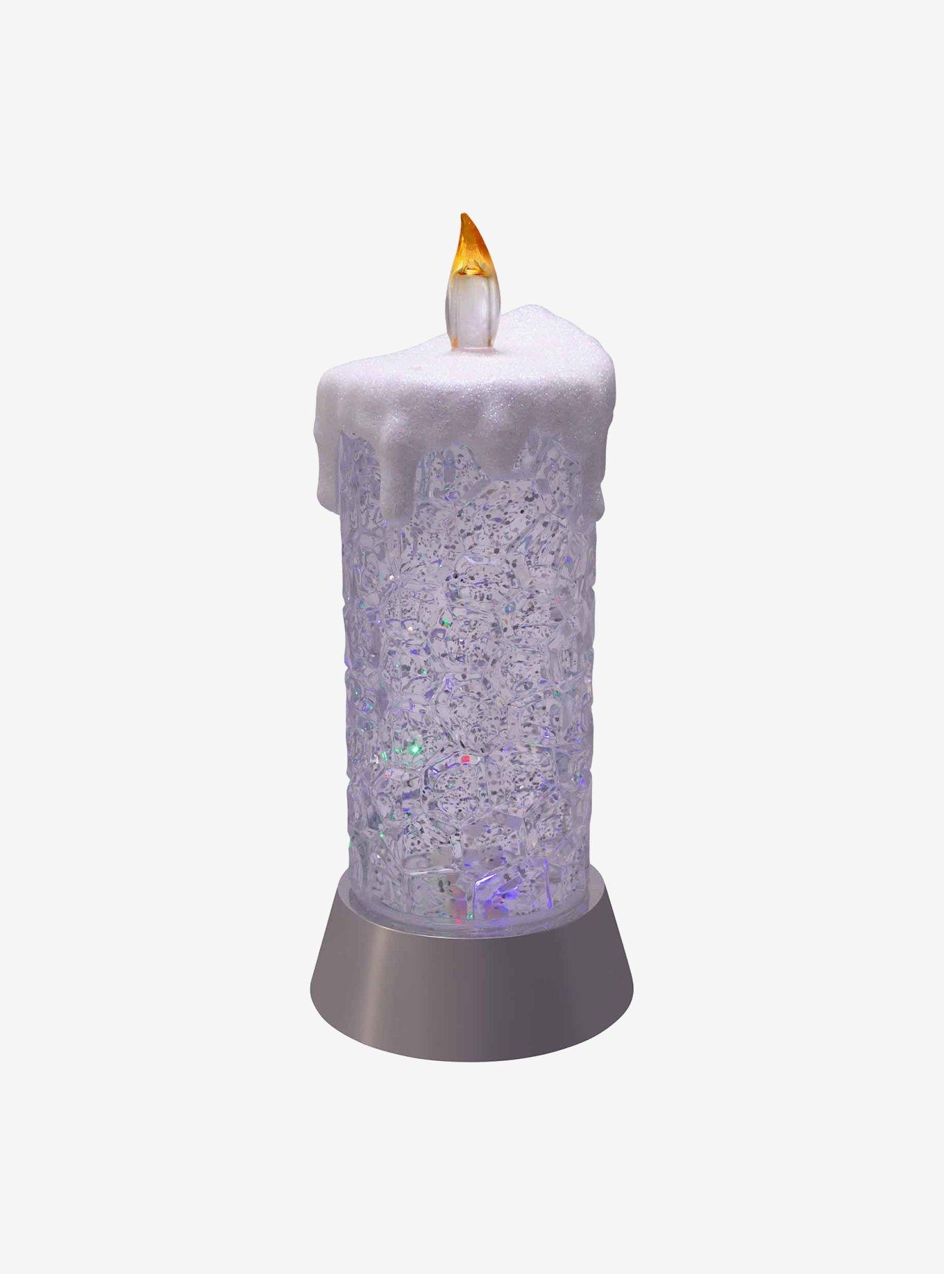 Color Changing Snowing Candle, , hi-res