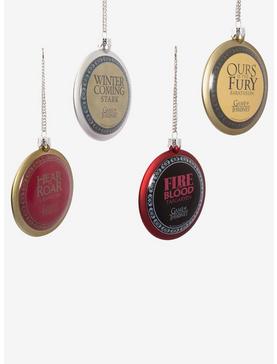 Game Of Thrones Disc Ornament Set Of 4, , hi-res
