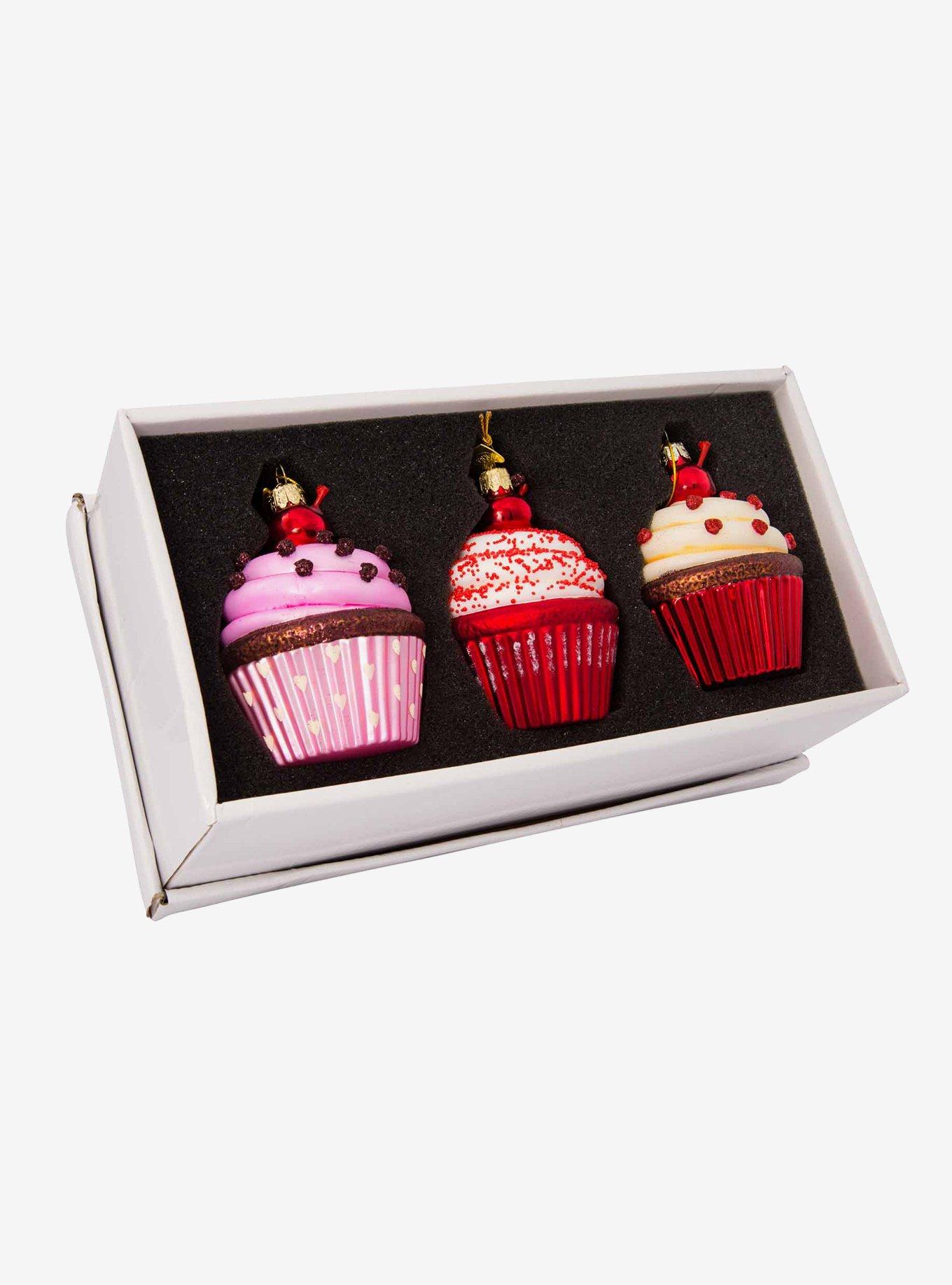 Noble Gems Cupcake Glass Ornament