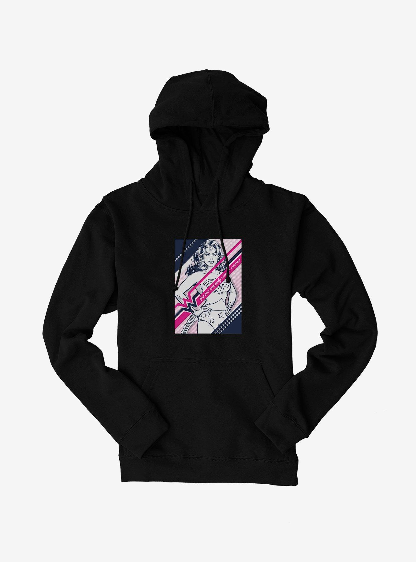 DC Comics Wonder Woman The One And Only Hoodie, BLACK, hi-res