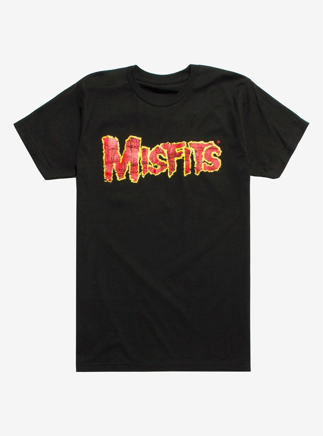Misfits Fiend Club Logo T-Shirt, BLACK, hi-res