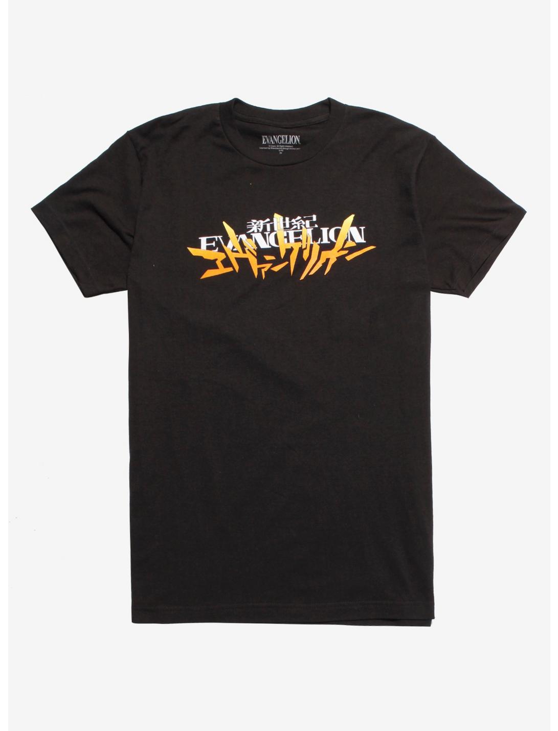 Neon Genesis Evangelion Titles T-Shirt, BLACK, hi-res