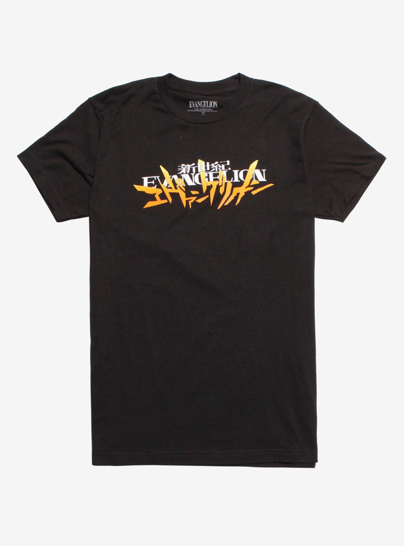 Neon Genesis Evangelion Titles T-Shirt, BLACK, hi-res