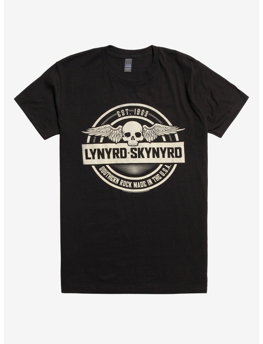 Lynyrd Skynyrd Skull Wings T-Shirt, BLACK, hi-res