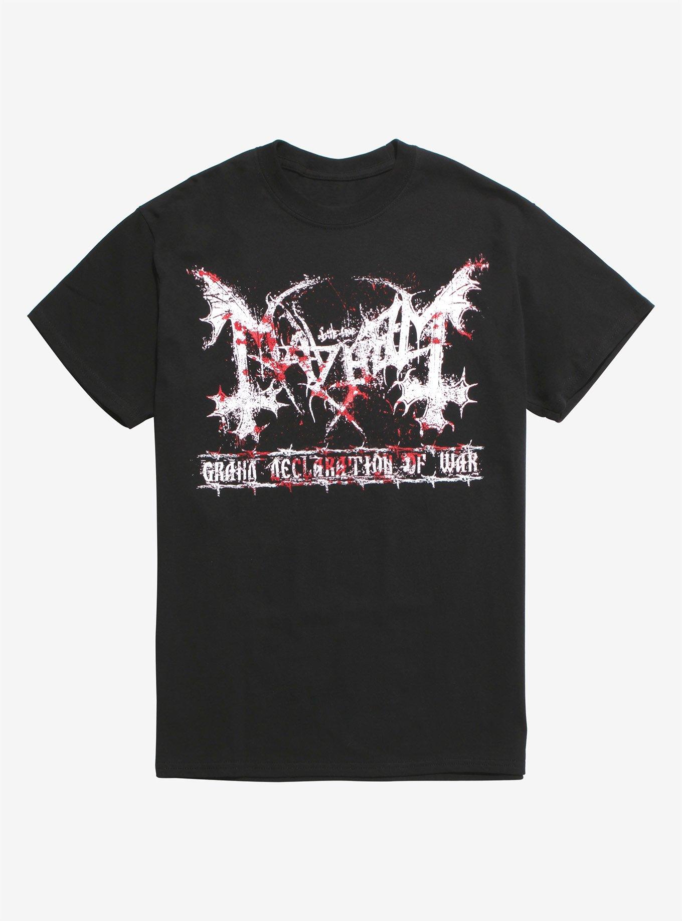 Mayhem Grand Declaration Of War T-Shirt, BLACK, hi-res