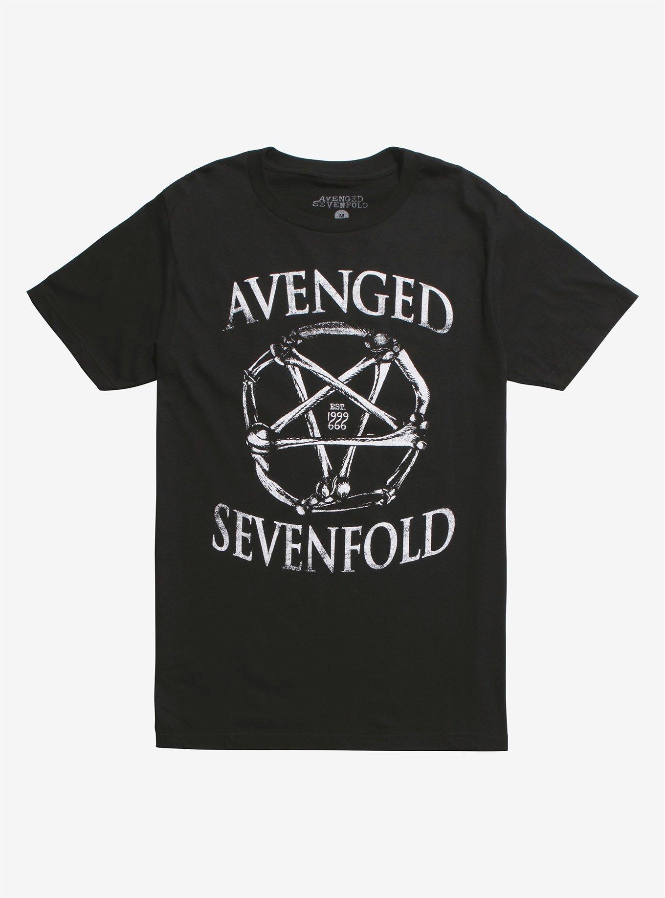 Avenged Sevenfold Waking The Fallen Pentagram T-Shirt, BLACK, hi-res