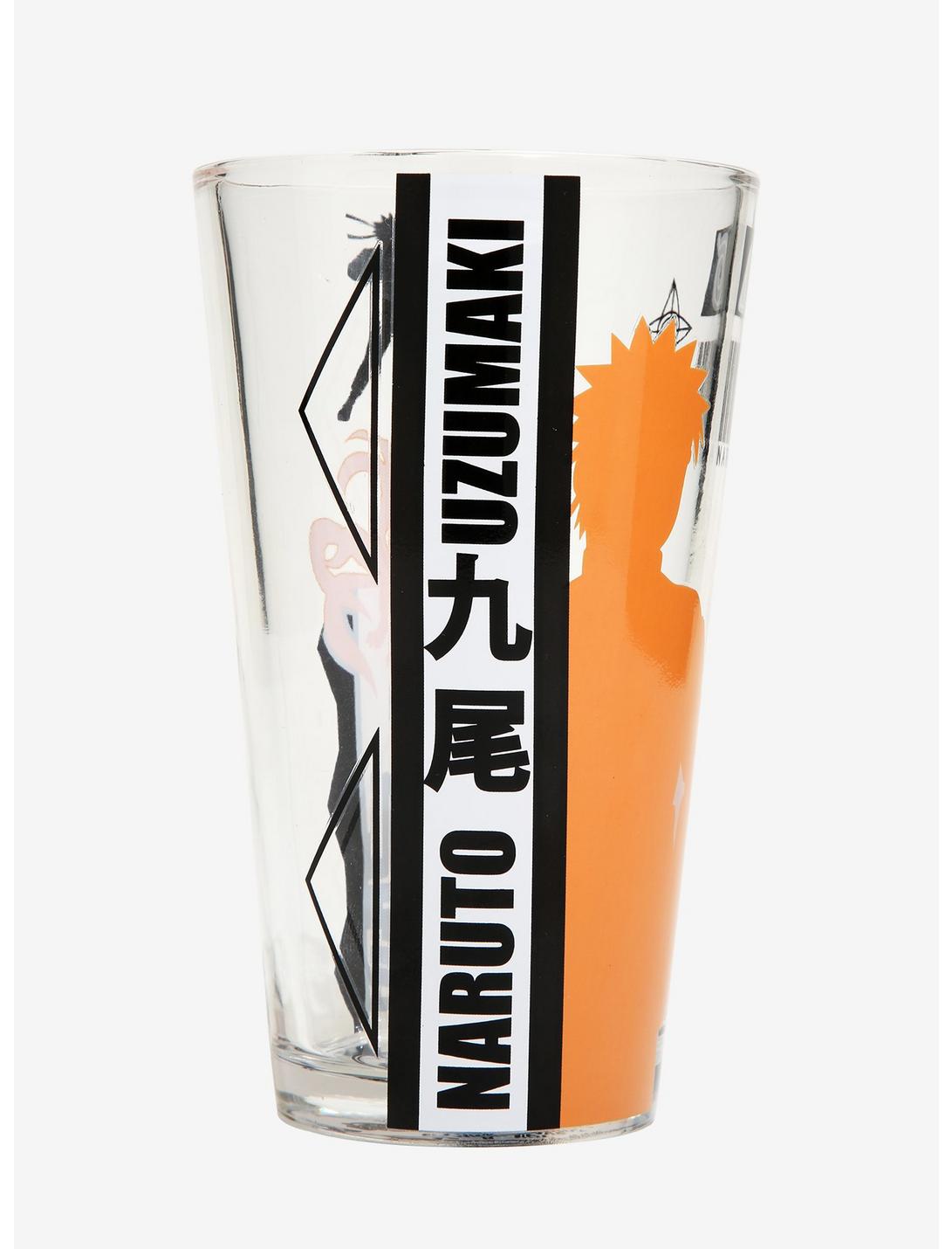 Naruto Silhouettes Pint Glass - BoxLunch Exclusive, , hi-res