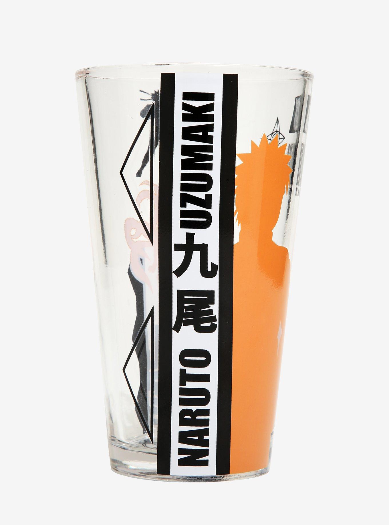 Naruto Silhouettes Pint Glass - BoxLunch Exclusive, , hi-res
