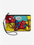 Marvel Spider-Man This Looks Like A Job For The Ultimate Spider Man Wallet Canvas Zip Clutch, , hi-res