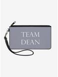 Supernatural Team Dean Text Wallet Canvas Zip Clutch, , hi-res