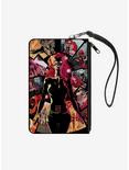 Marvel X-Men Jean Gray Pose Phoenix Force Comic Scene Blocks Wallet Canvas Zip Clutch, , hi-res