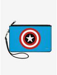 Marvel Captain America Shield Wallet Canvas Zip Clutch, , hi-res